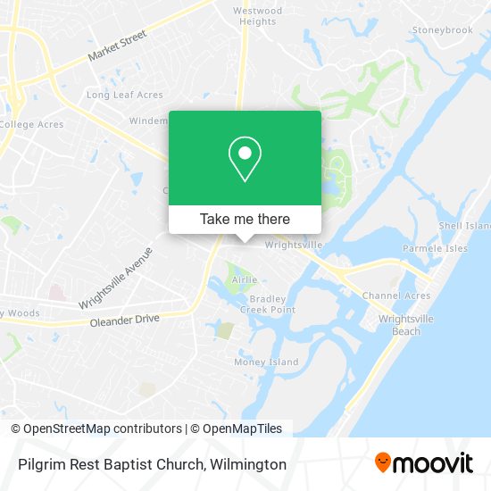 Mapa de Pilgrim Rest Baptist Church