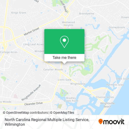 Mapa de North Carolina Regional Multiple Listing Service