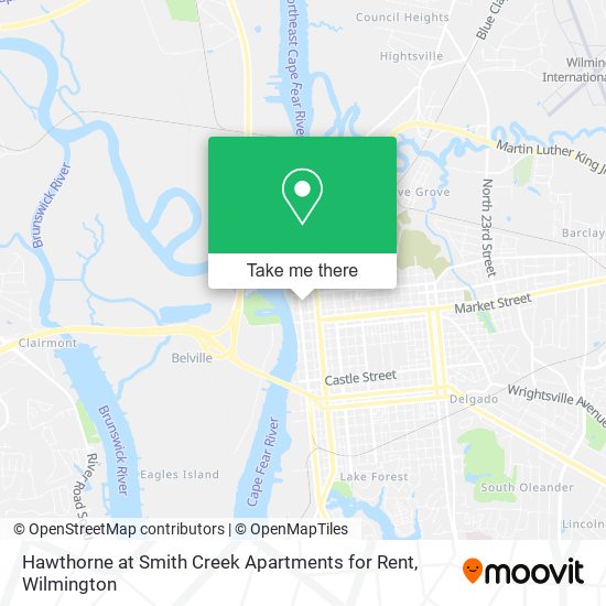 Mapa de Hawthorne at Smith Creek Apartments for Rent