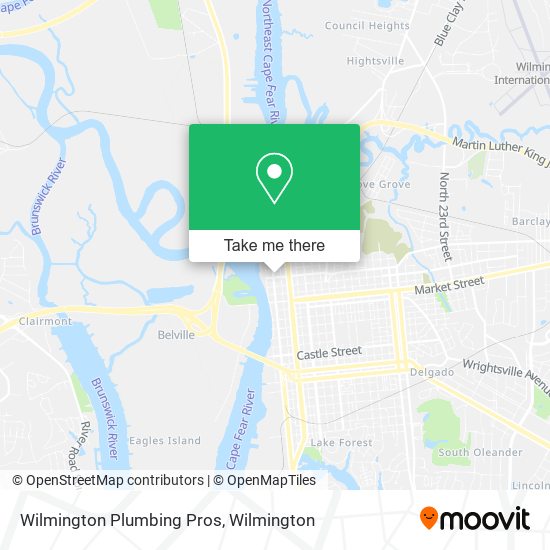 Mapa de Wilmington Plumbing Pros