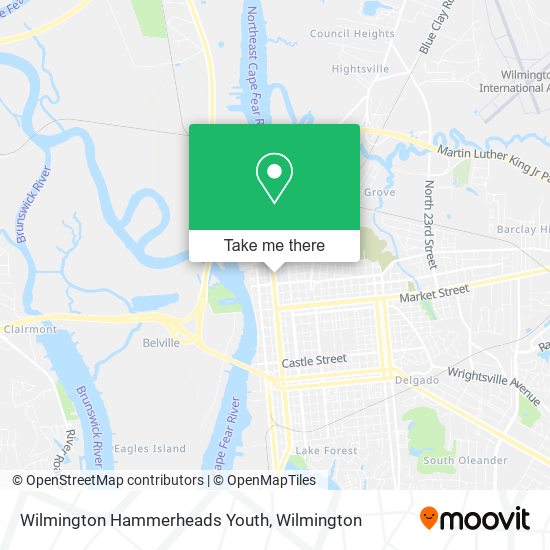 Mapa de Wilmington Hammerheads Youth