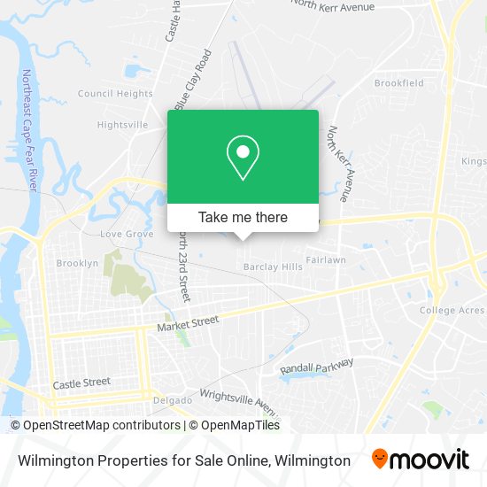 Mapa de Wilmington Properties for Sale Online