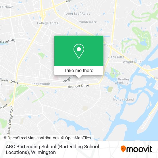 Mapa de ABC Bartending School (Bartending School Locations)