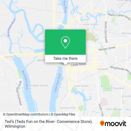 Mapa de Ted's (Teds Fun on the River- Convenience Store)