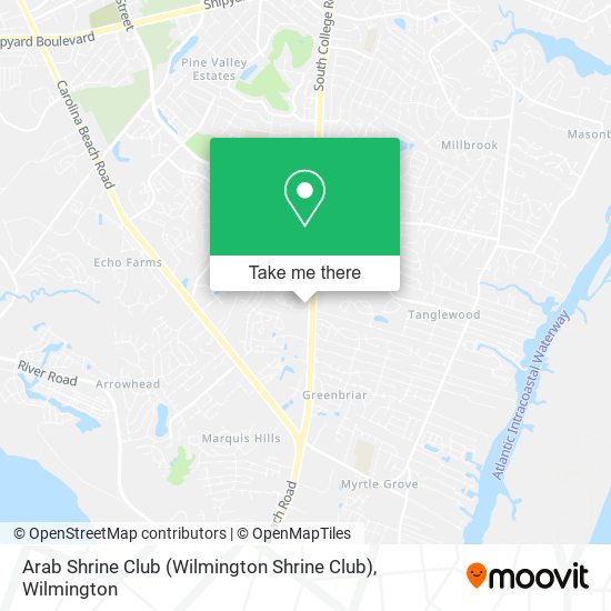 Mapa de Arab Shrine Club (Wilmington Shrine Club)