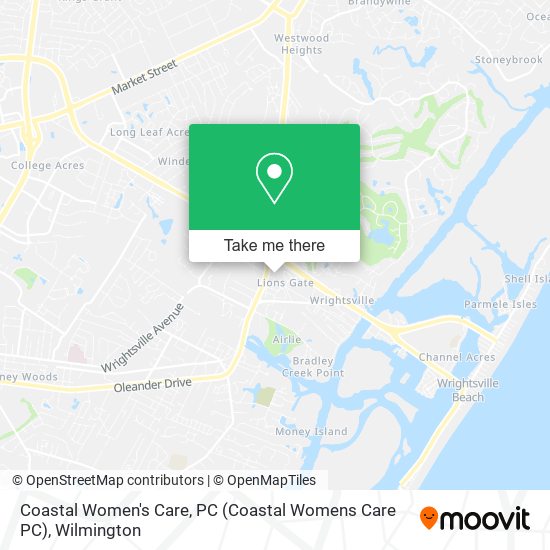 Mapa de Coastal Women's Care, PC (Coastal Womens Care PC)