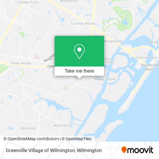 Mapa de Greenville Village of Wilmington