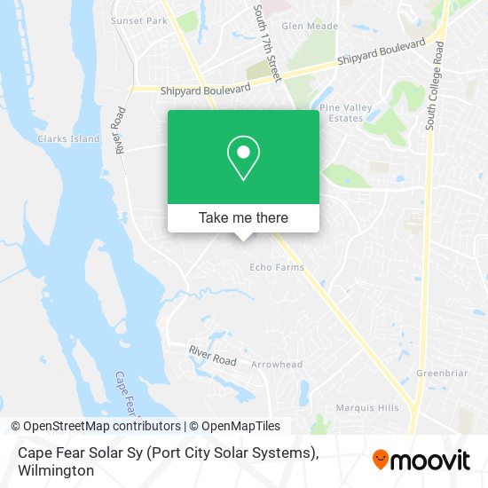 Mapa de Cape Fear Solar Sy (Port City Solar Systems)