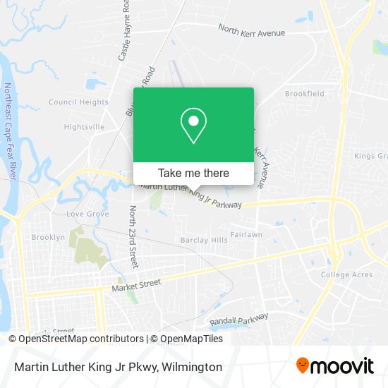 Martin Luther King Jr Pkwy map