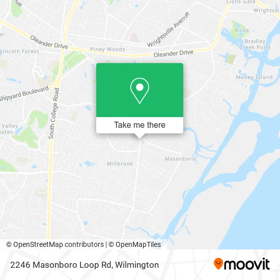 2246 Masonboro Loop Rd map