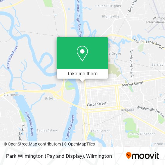 Mapa de Park Wilmington (Pay and Display)