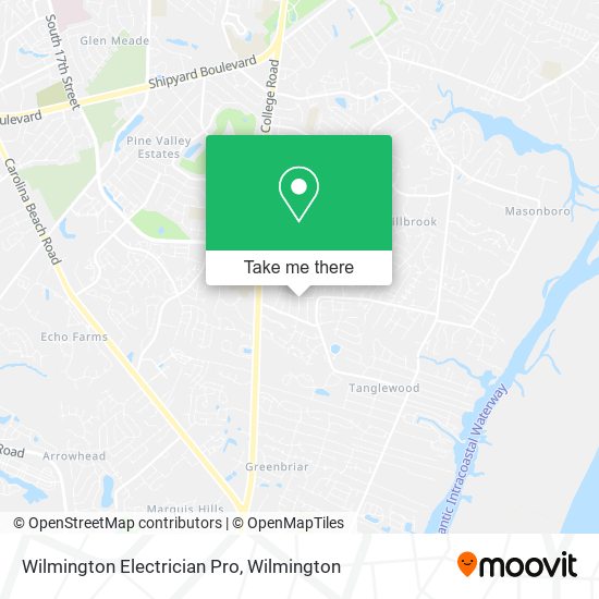 Mapa de Wilmington Electrician Pro