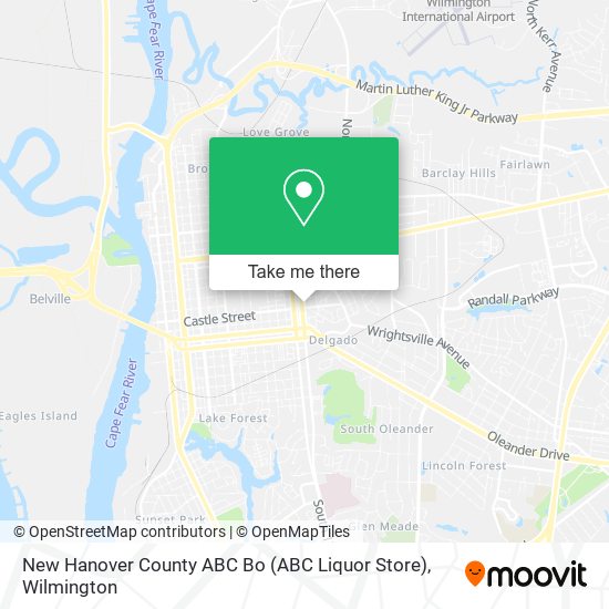 New Hanover County ABC Bo (ABC Liquor Store) map