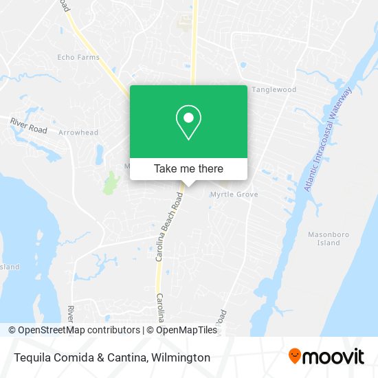 Mapa de Tequila Comida & Cantina