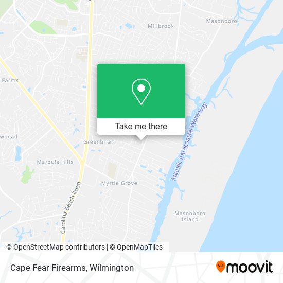 Mapa de Cape Fear Firearms