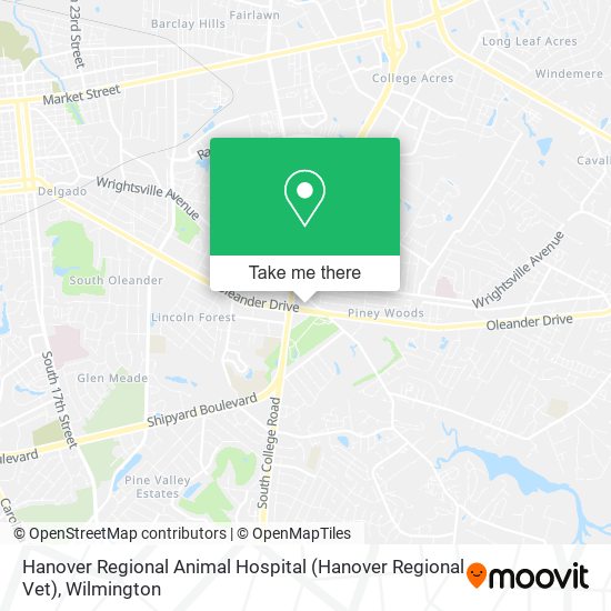 Mapa de Hanover Regional Animal Hospital (Hanover Regional Vet)