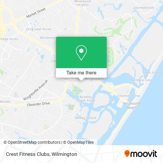 Mapa de Crest Fitness Clubs