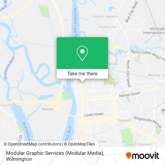 Modular Graphic Services (Modular Media) map