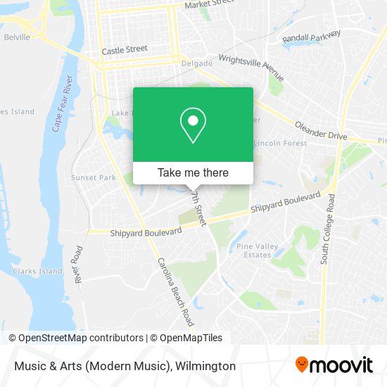 Music & Arts (Modern Music) map