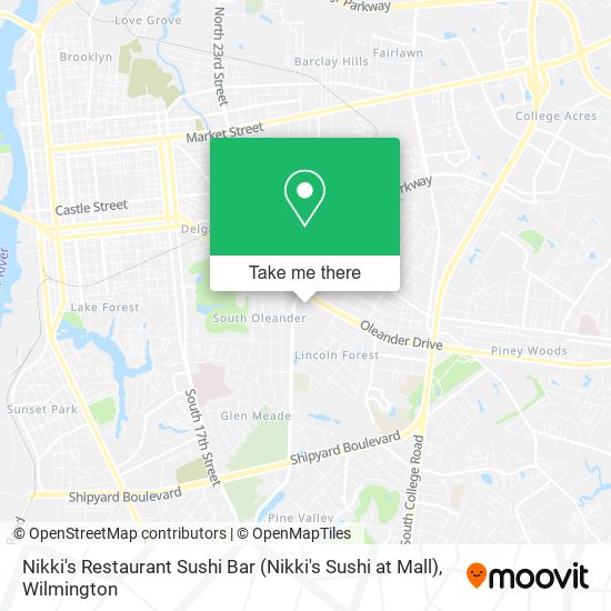 Nikki's Restaurant Sushi Bar (Nikki's Sushi at Mall) map