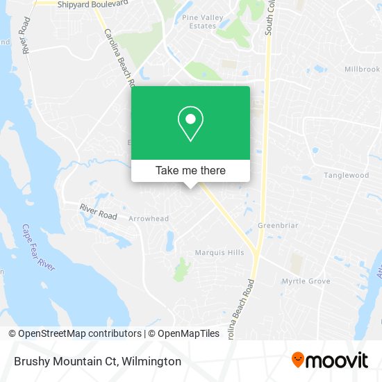 Mapa de Brushy Mountain Ct