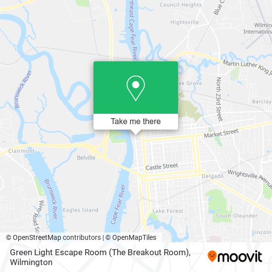 Mapa de Green Light Escape Room (The Breakout Room)