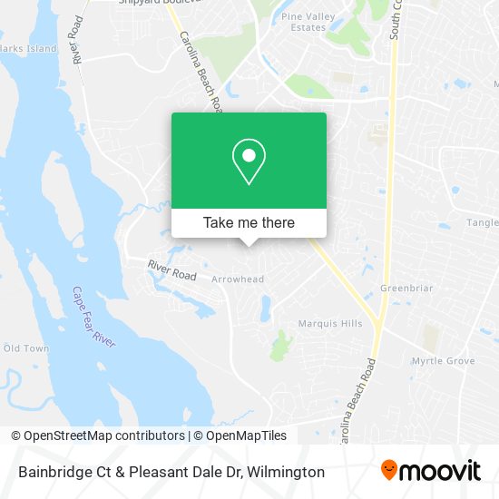 Mapa de Bainbridge Ct & Pleasant Dale Dr