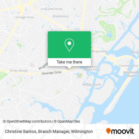 Mapa de Christine Santos, Branch Manager