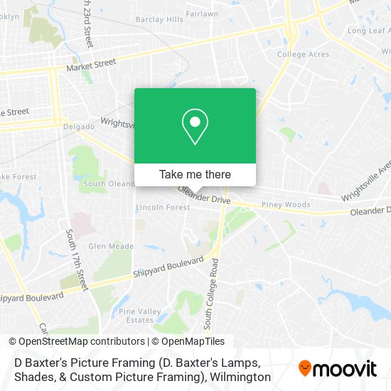 D Baxter's Picture Framing (D. Baxter's Lamps, Shades, & Custom Picture Framing) map