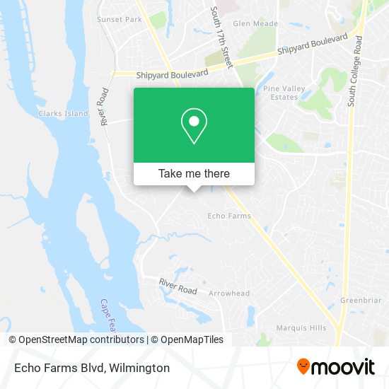 Mapa de Echo Farms Blvd