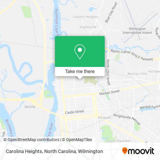 Mapa de Carolina Heights, North Carolina