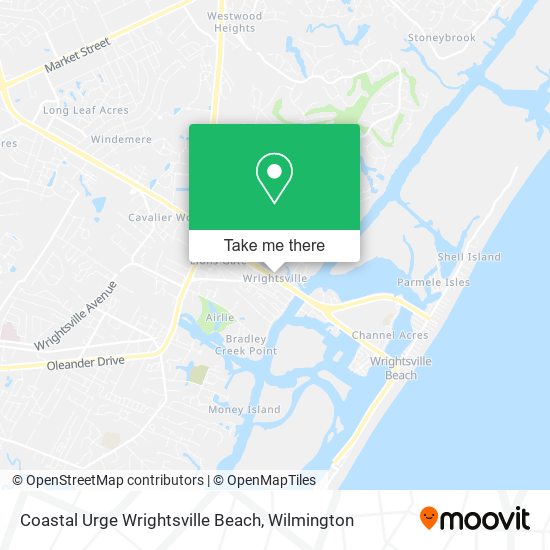 Mapa de Coastal Urge Wrightsville Beach