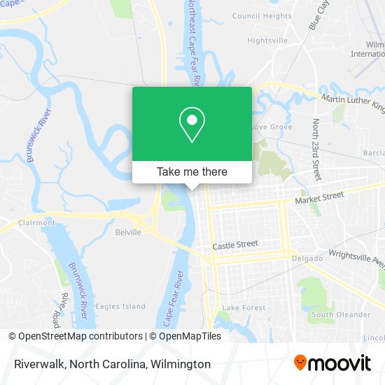 Riverwalk, North Carolina map