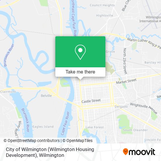 Mapa de City of Wilmington (Wilmington Housing Development)