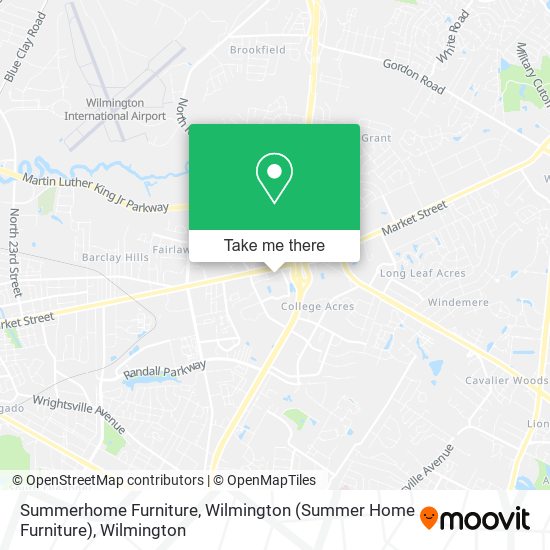 Mapa de Summerhome Furniture, Wilmington (Summer Home Furniture)