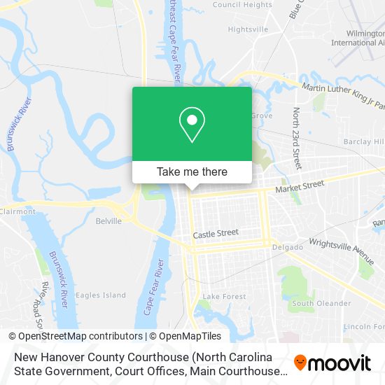 Mapa de New Hanover County Courthouse