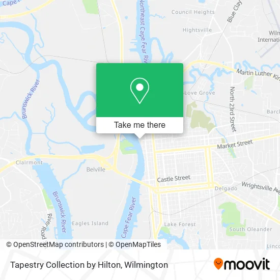 Tapestry Collection by Hilton map