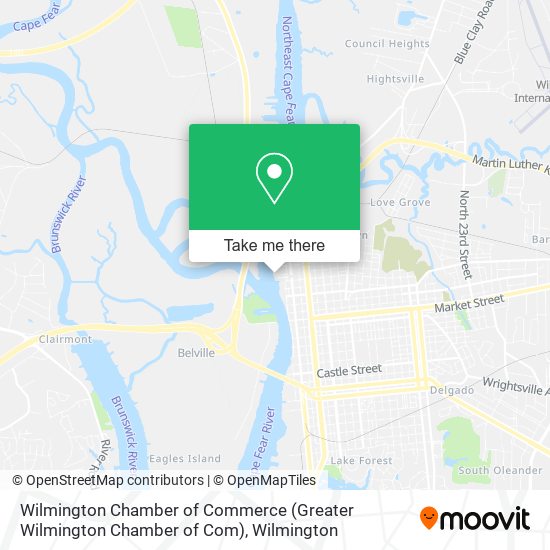 Mapa de Wilmington Chamber of Commerce (Greater Wilmington Chamber of Com)