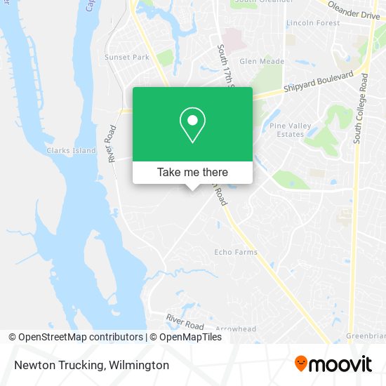 Mapa de Newton Trucking