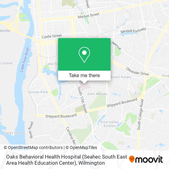 Oaks Behavioral Health Hospital (Seahec South East Area Health Education Center) map