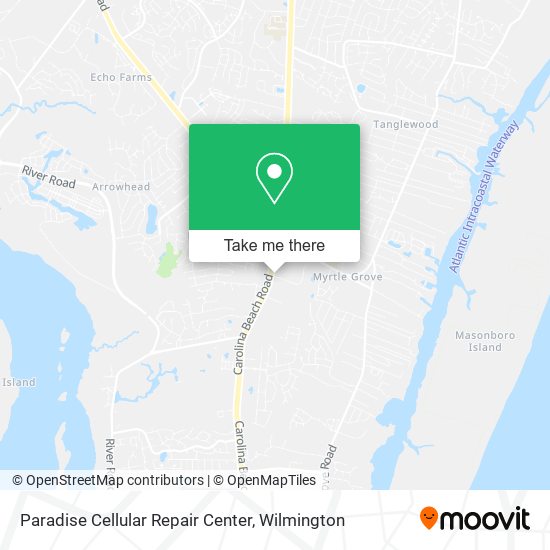 Mapa de Paradise Cellular Repair Center