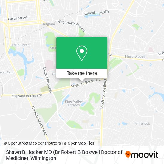 Shawn B Hocker MD (Dr Robert B Boswell Doctor of Medicine) map
