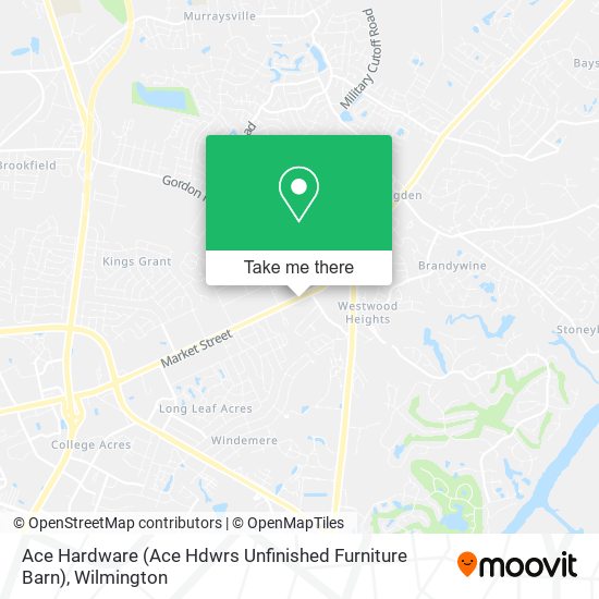 Ace Hardware (Ace Hdwrs Unfinished Furniture Barn) map