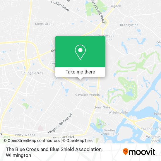 Mapa de The Blue Cross and Blue Shield Association