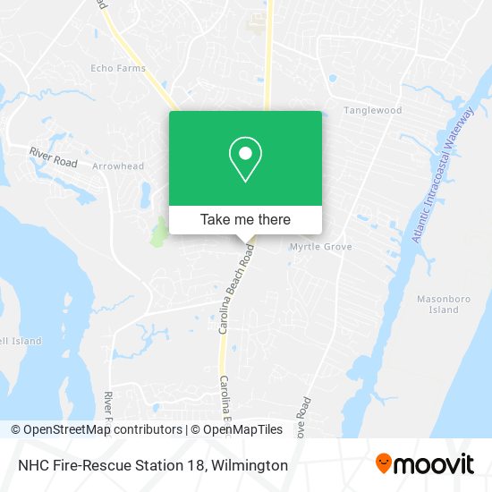 Mapa de NHC Fire-Rescue Station 18