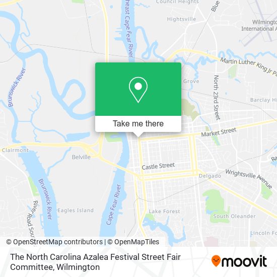 The North Carolina Azalea Festival Street Fair Committee map