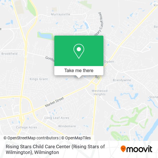 Mapa de Rising Stars Child Care Center (Rising Stars of Wilmington)