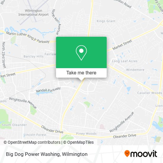 Big Dog Power Washing map