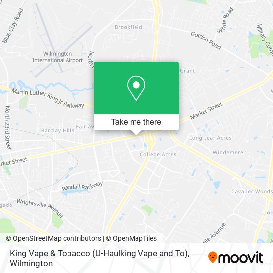 King Vape & Tobacco (U-Haulking Vape and To) map