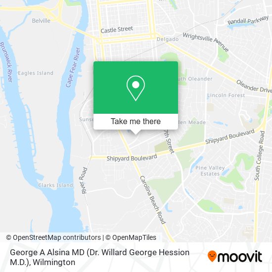 George A Alsina MD (Dr. Willard George Hession M.D.) map